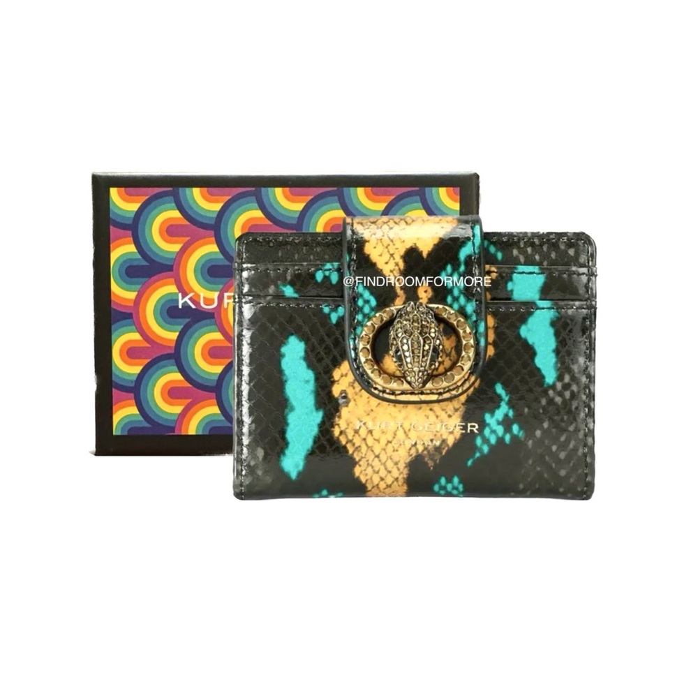 Kurt Geiger London Chelsea Snake Print Wallet